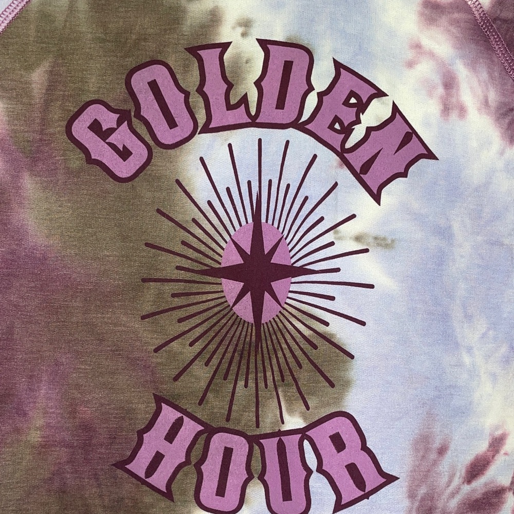 78& Sunny SEAS Tie Dye "Golden Hour" Graphic Sweatshirt NWT - Picture 5 of 9